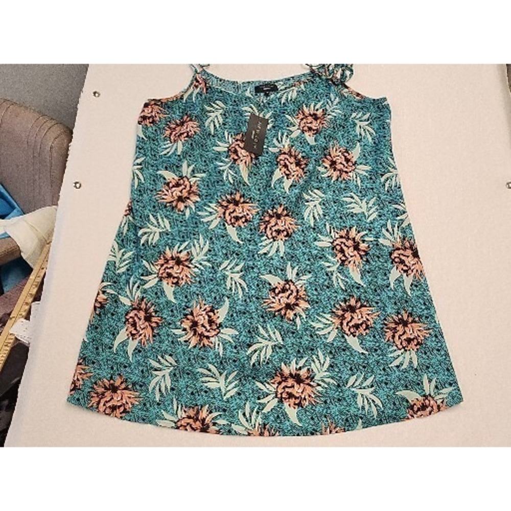 New Look‎ Inspire Boho Floral Sleeveless Tank Chamois Top 20 New